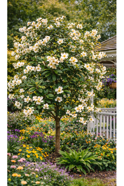 Magnolia Gail`s Favourite в саду